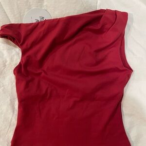 Princess Polly DANZA TOP RED NWT